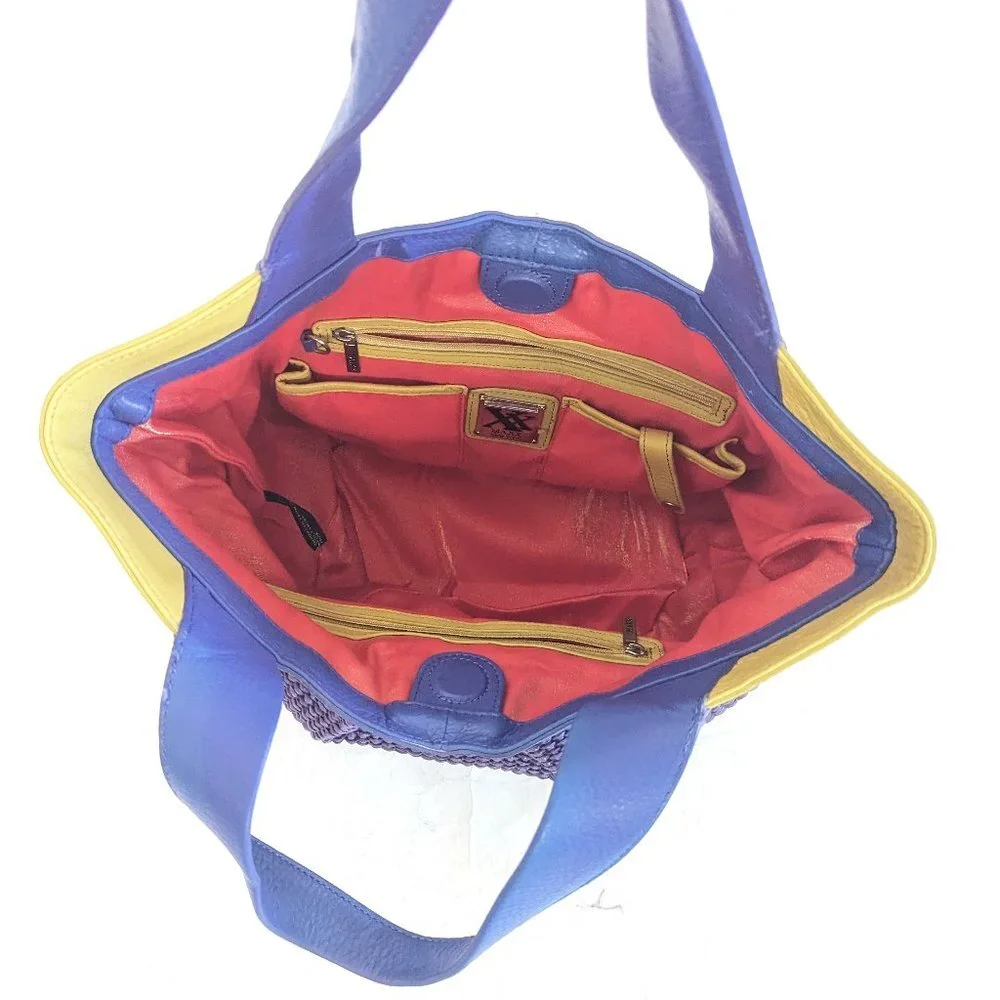 π Maxx New York Purple Woven Purse π - Picture 4 of 10